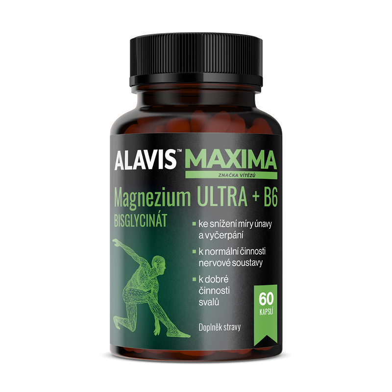 ALAVIS MAXIMA Magnezium ULTRA + B6, 60 kapslí