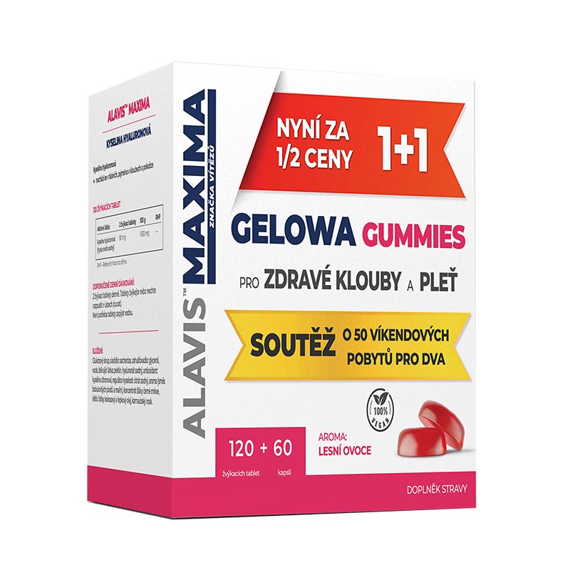 ALAVIS MAXIMA GELOWA GUMMIES, 1+1 ZDARMA!