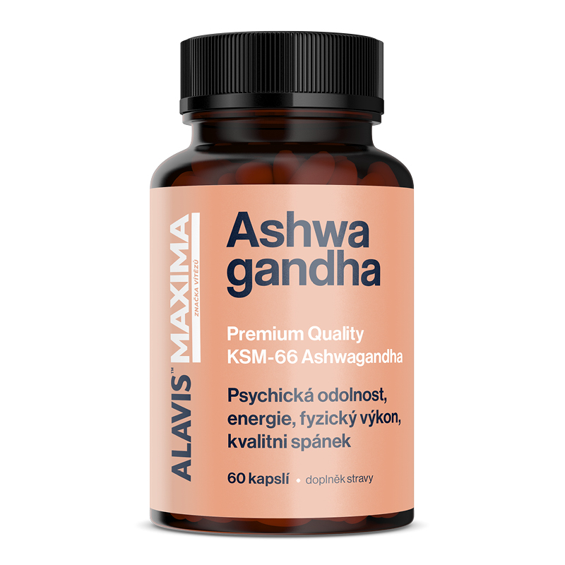 Ashwagandha  ULTRA KSM-66, 60 kapslí