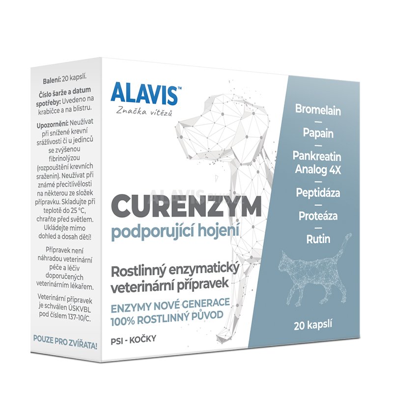 ALAVIS™ CURENZYM Podporující hojení - 20 nebo 80 kapslí: 20 kapslí