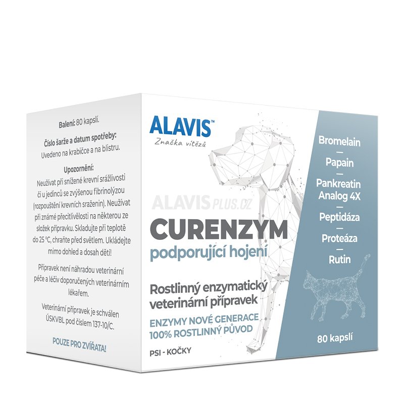 ALAVIS™ CURENZYM Podporující hojení - 20 nebo 80 kapslí: 80 kapslí