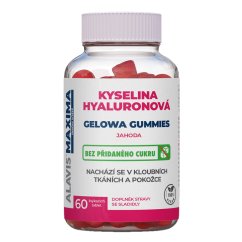 Kyselina hyaluronová GELOWA GUMMIES Jahoda, 60 žvýkacích bonbónů