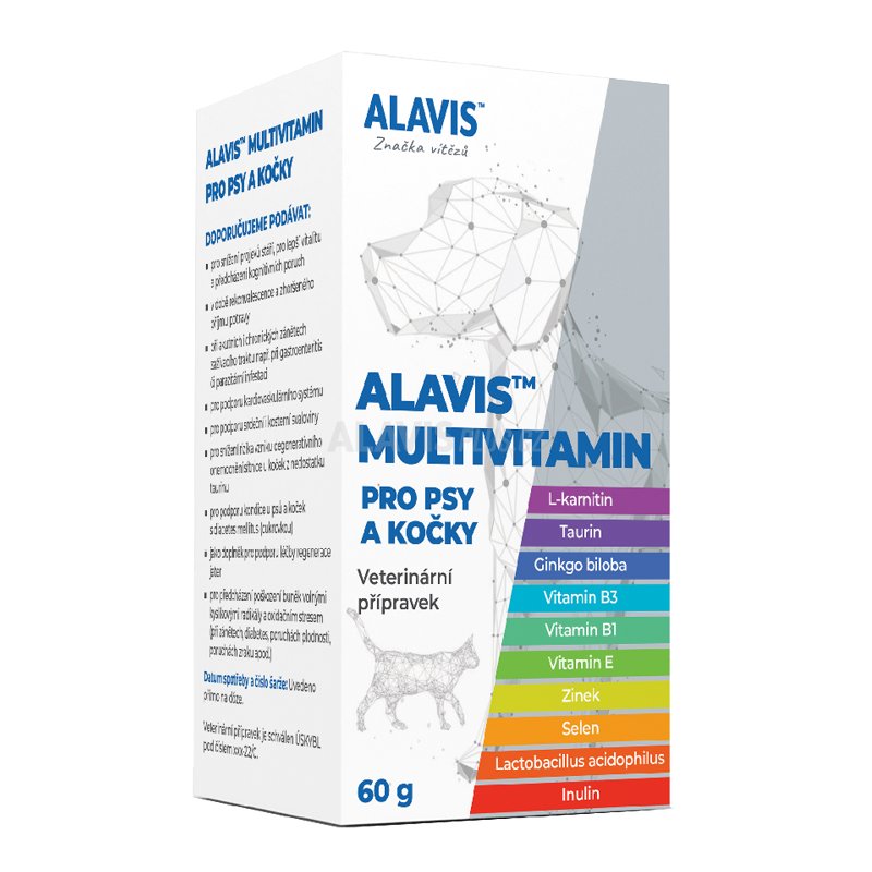 ALAVIS™ Multivitamin pro psy a kočky, 60 g