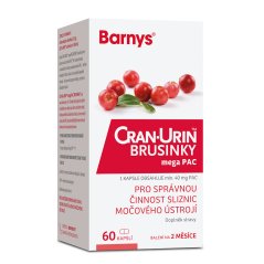 Barnys Cran-Urin™ megaPAC brusinky, 60 kapslí