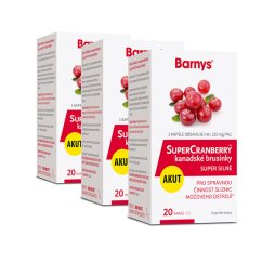 SuperCranberry™  kanadské brusinky SUPER SILNÉ, 3x20 kapslí