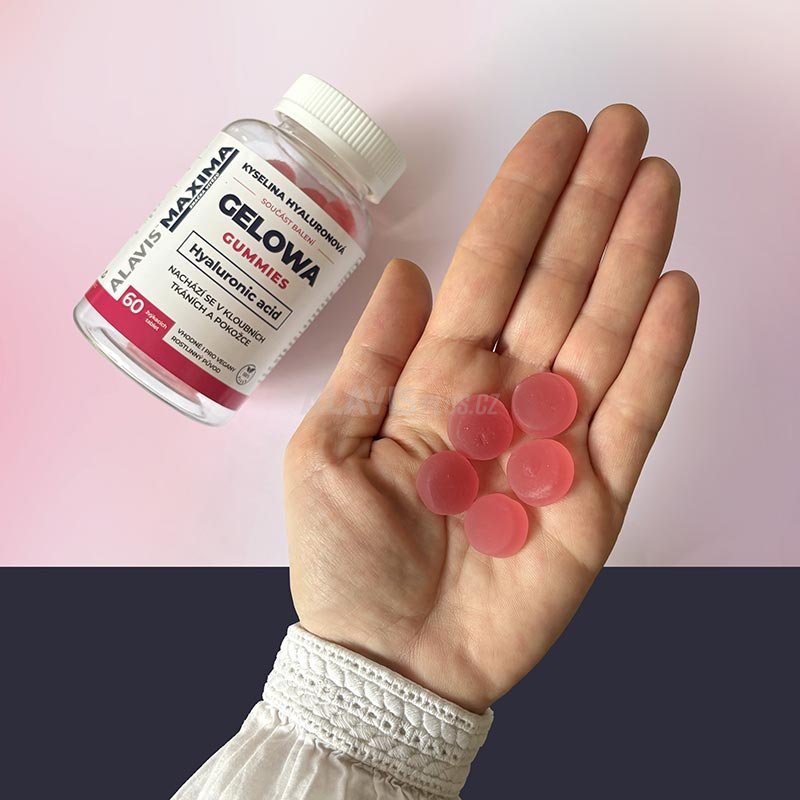 GELOWA GUMMIES JAHODA, 60 žvýkacích tablet + 30 kapslí, 1+1 ZDARMA