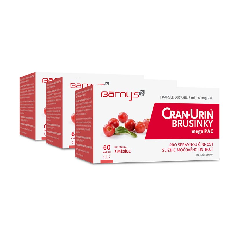 Barny's Cran-Urin™megaPAC brusinky, 3x60 kapslí