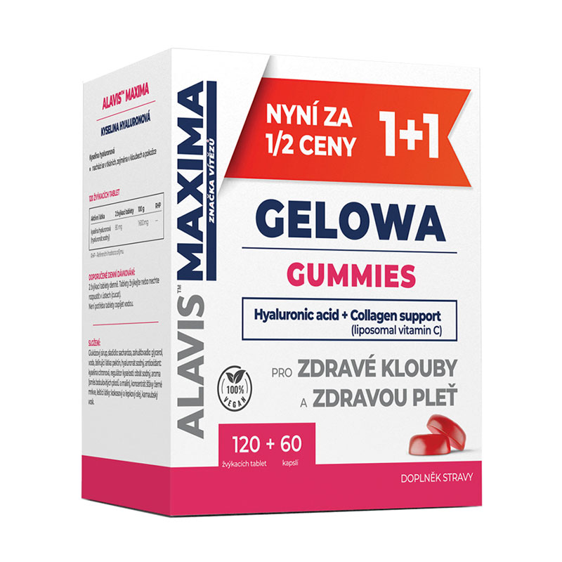 ALAVIS MAXIMA GELOWA GUMMIES, 1+1 ZDARMA!