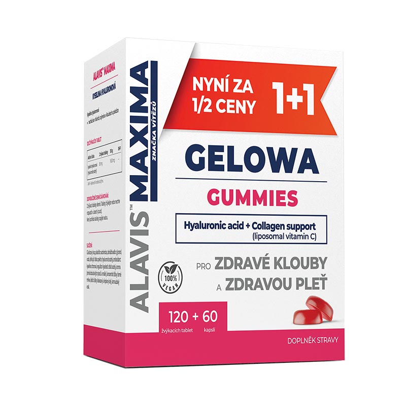 ALAVIS MAXIMA GELOWA GUMMIES, 1+1 ZDARMA!